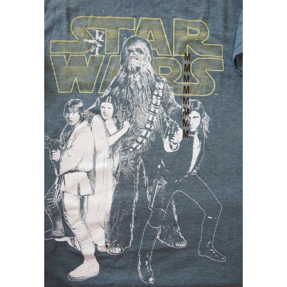 Star Wars Edge of the Galaxy Mens T-Shirt Size M w/Tags Chewbacca Han Luke Leah